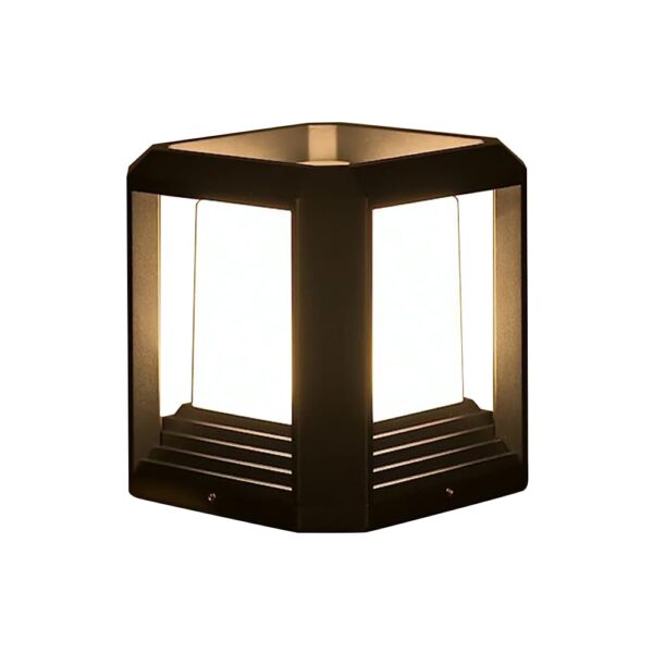 Outdoor Post Lights,Fits 5.91"x5.91"x6.34" Wooden Fence Deck Patio Garden, LED Lamp Post Waterproof Lantern 20W 3000K Modern Black Outdoor Column Lamps ETL certificated… - Image 5