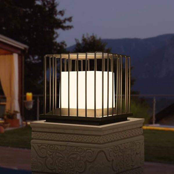 Outdoor Post Lights Outdoor Column Lights Post Lights Outdoor Lighting Landscape Lantern 20W 3000K Modern LED Post Lamp Post Guardrail Pillar Lamp IP65 ETL certificated