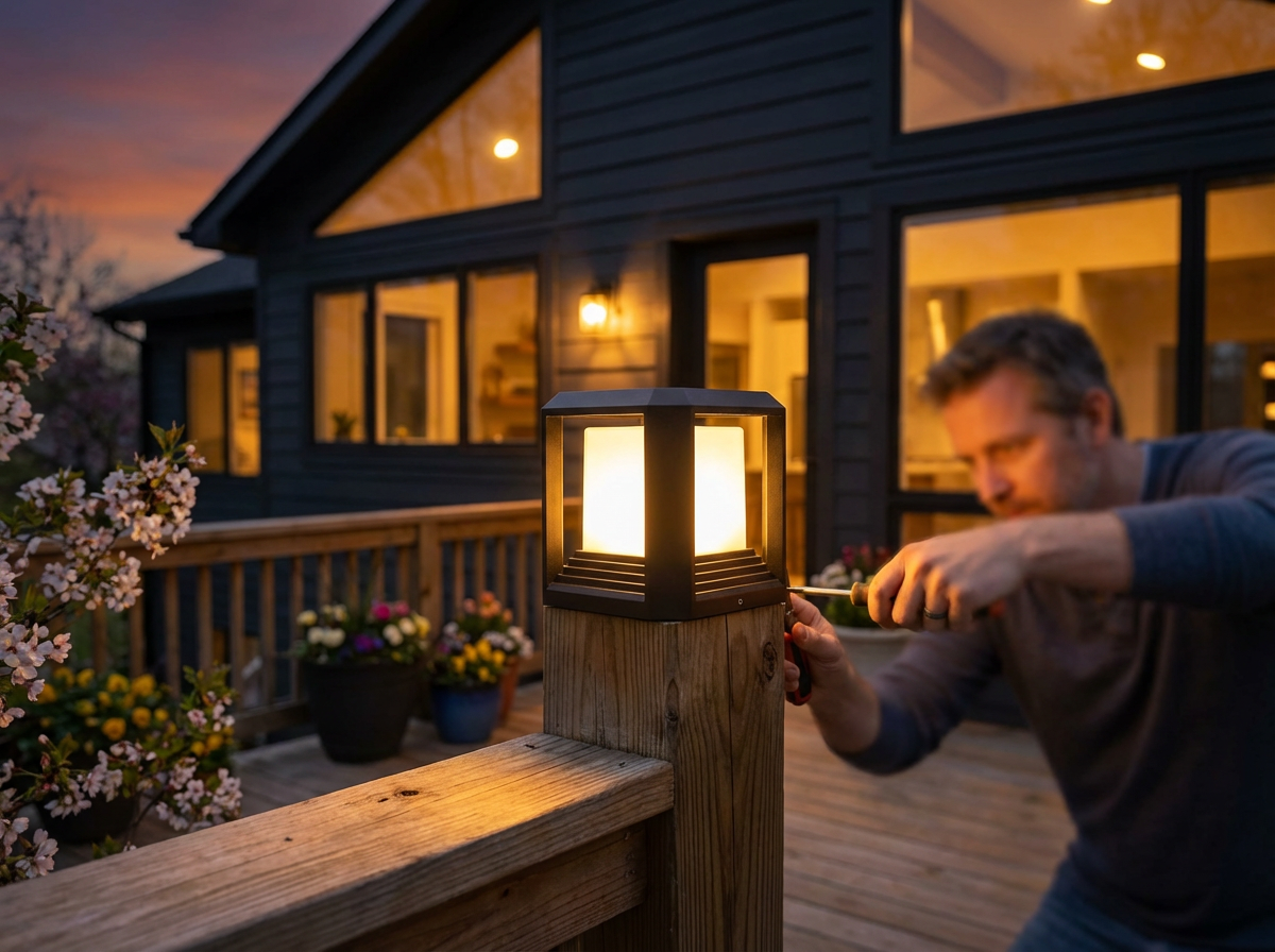 Step-by-Step: How to Install Outdoor Column Lights on Wooden Fence & Deck Posts This Spring 2026