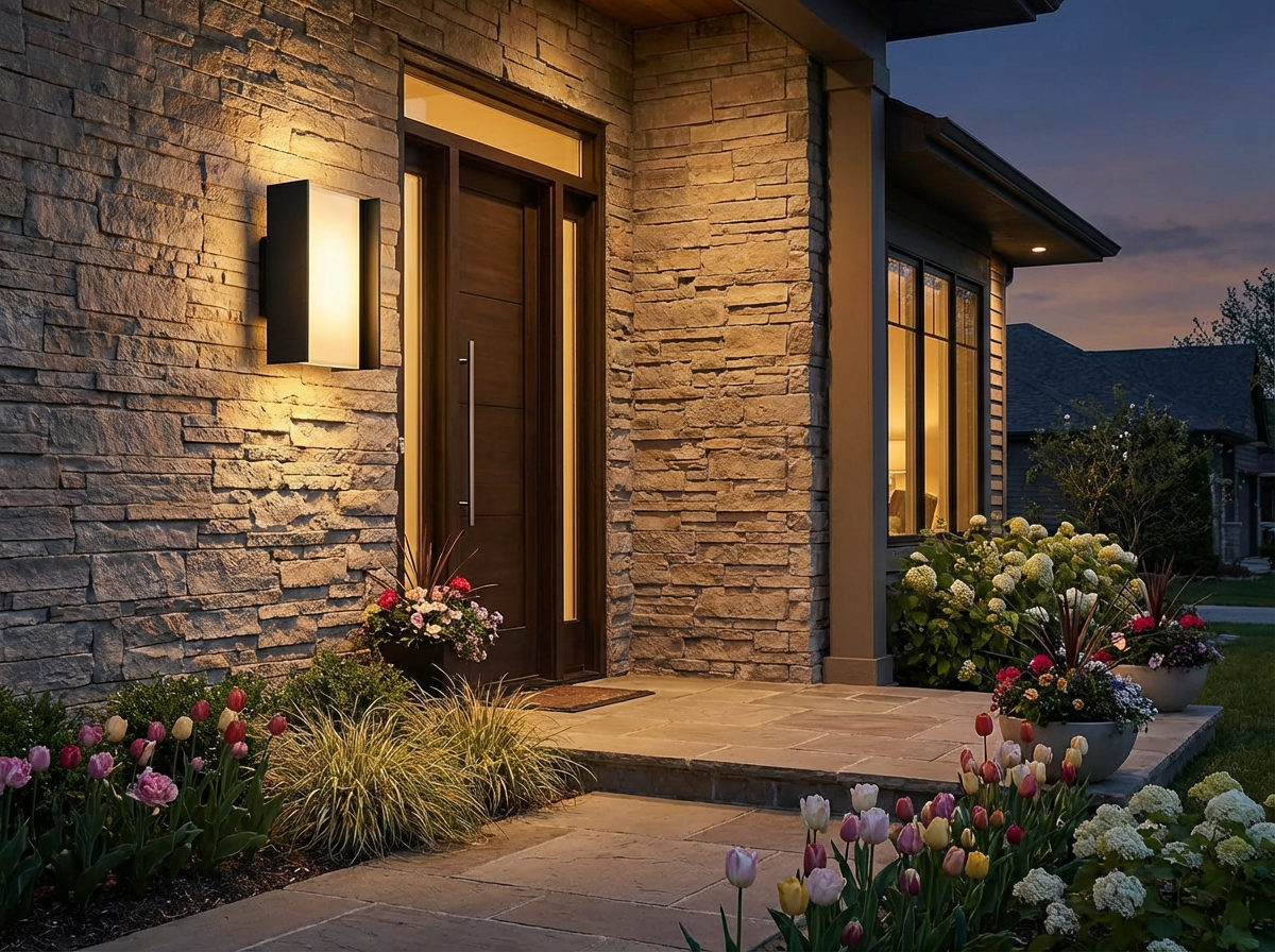 PLUSLED outdoor LED lighting wall sconce porch entryway