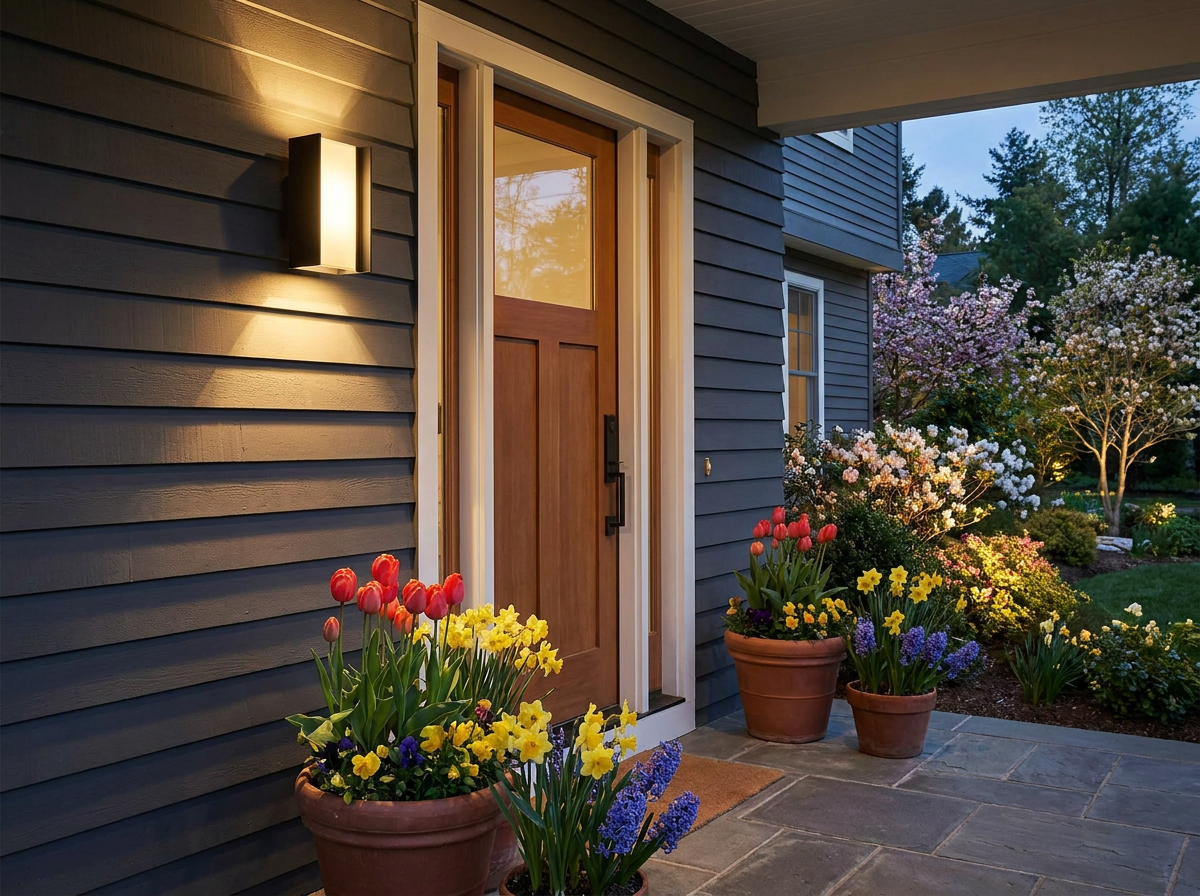 PLUSLED 20W Matte Black Up-Down Outdoor Wall Sconce: The Spring 2026 Product Spotlight for American Front Doors and Garages