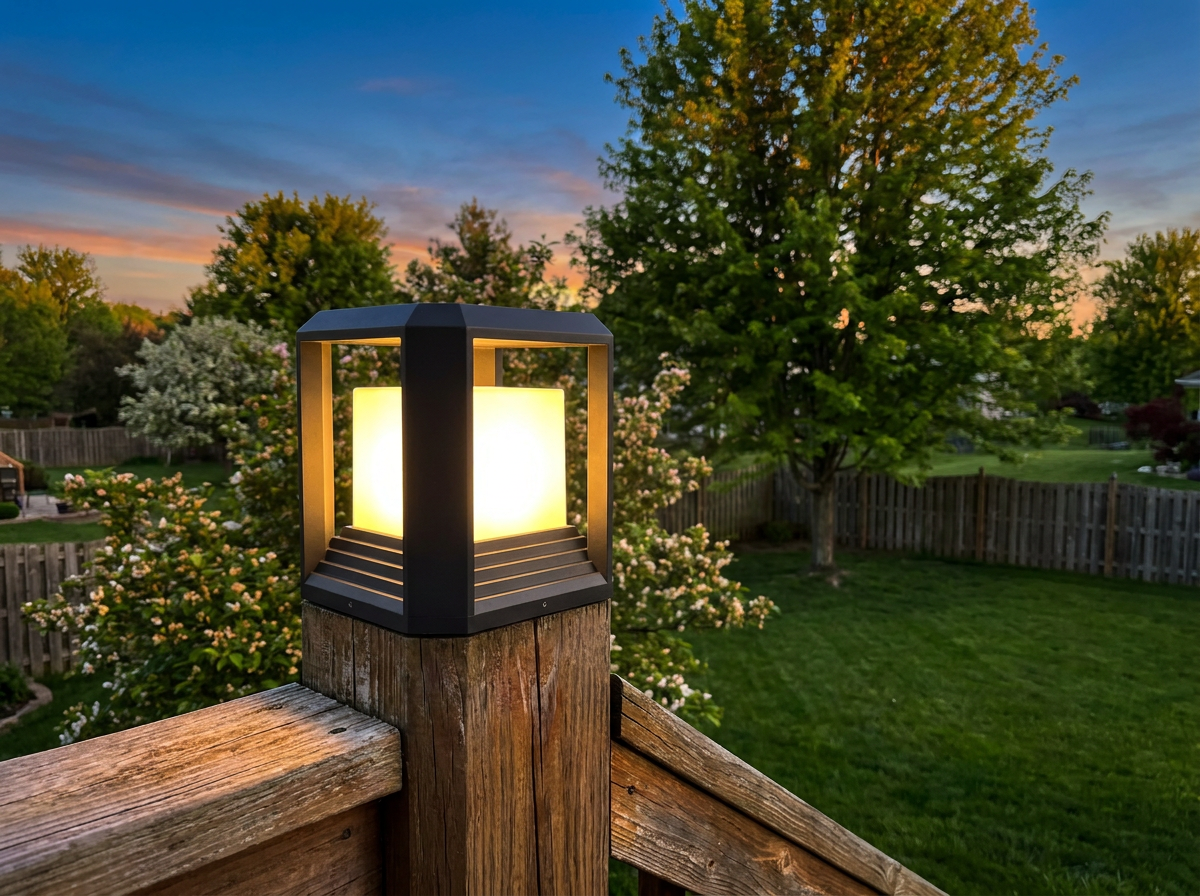 Layered Warm Lighting Is the 2026 Backyard Trend – Why a 20W Modern Black Pillar Lamp Belongs at the Heart of Your Memorial Day Setup