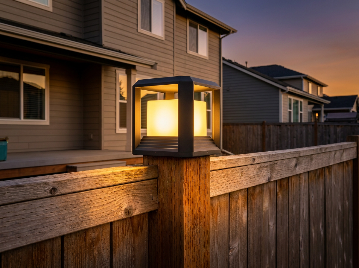 The PLUSLED 9.88″ Wooden Fence Column Post Light: A Complete Spring 2026 Product Spotlight for Deck, Patio & Garden