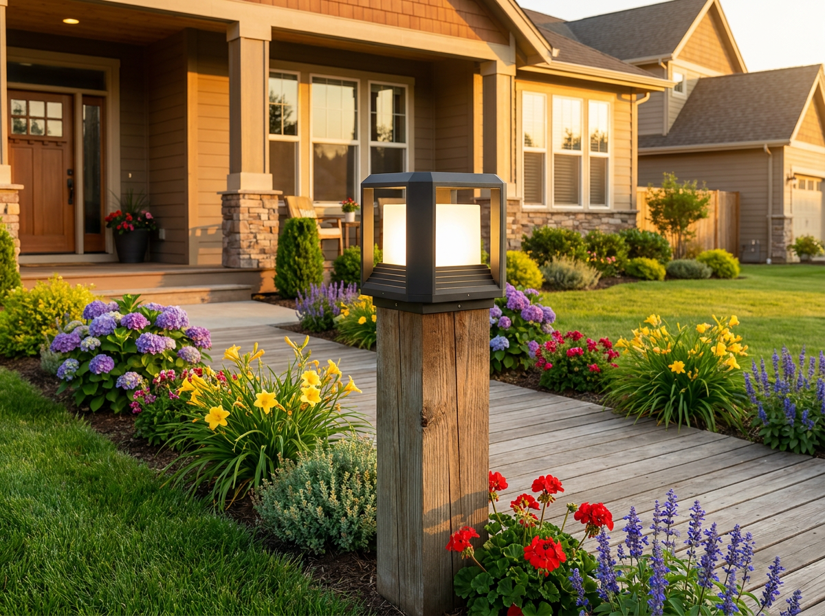 How a 9.88-Inch Modern Black Outdoor Post Light Transforms American Curb Appeal & Adds Real Property Value This Memorial Day 2026