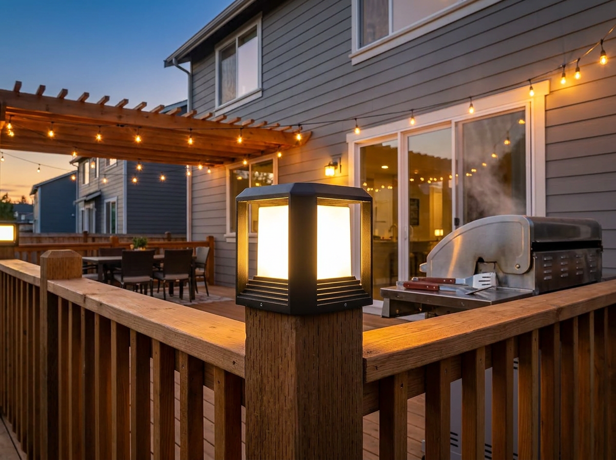 The 2026 Post-July 4th Backyard Trend Sweeping American Fences: Why Hardwired 20W Modern Black Outdoor Post Cap Lantern Lights Are Replacing Solar Overnight