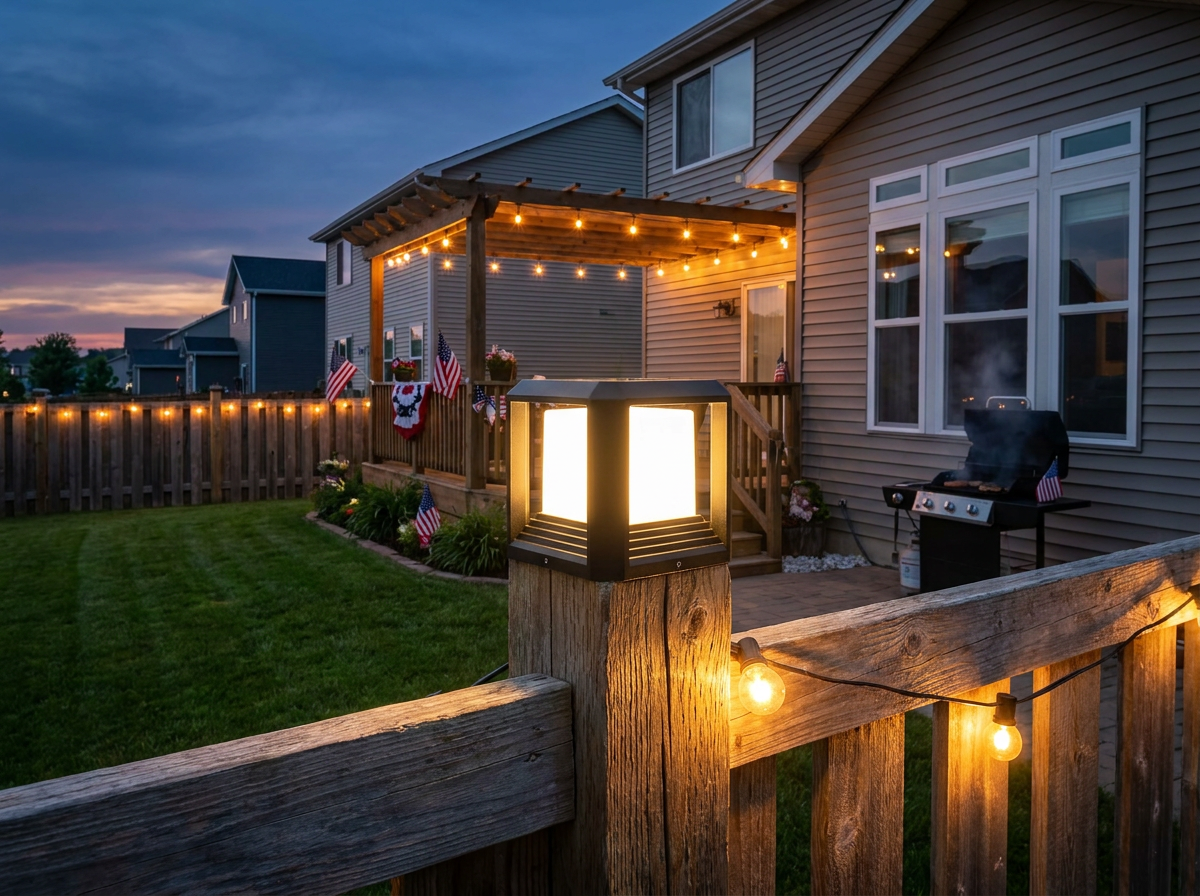 20W Wired Post Cap Lights vs Battery-Powered Solar Caps: The July 4th 2026 Backyard Showdown Every American Deck Owner Needs to Read