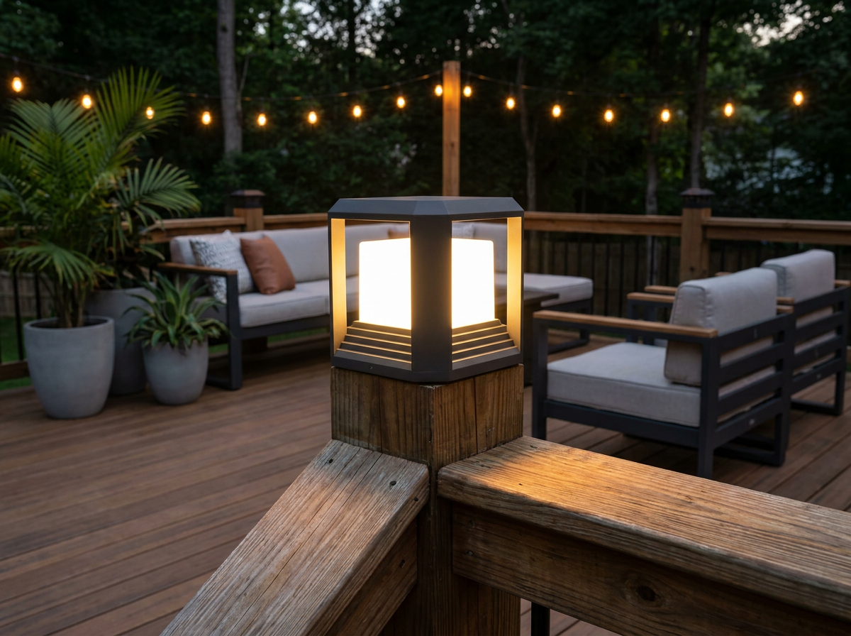 Product Spotlight: The 9.88″ PLUSLED 20W Modern Black Outdoor Pillar Post Light Anchoring American Backyards Between July 4th and Labor Day 2026